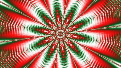 Red, white and green symmetry / shutterstock.com