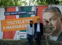 Az Együtt-PM meghekkelte Orbán plakátját.