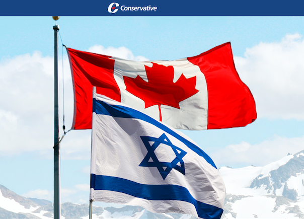 A kanadai Konzervatív Párt Izrael-párti kampánya.