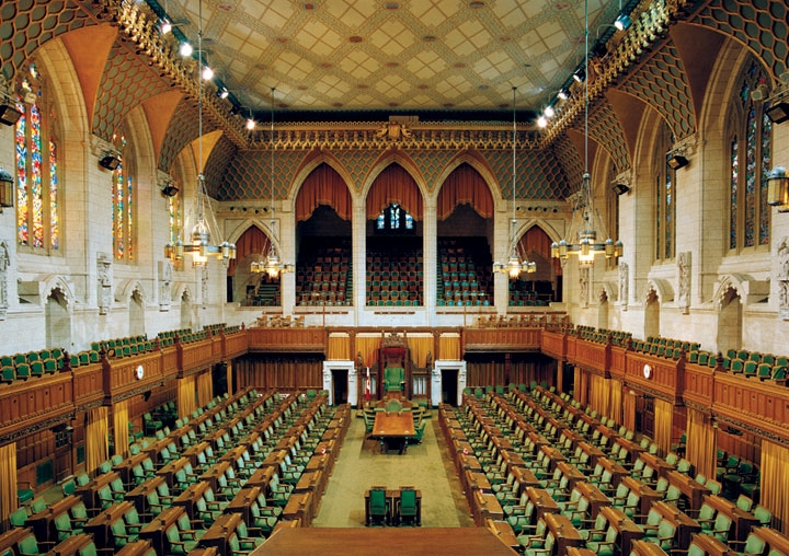 A kanadai parlament Ottawában.
