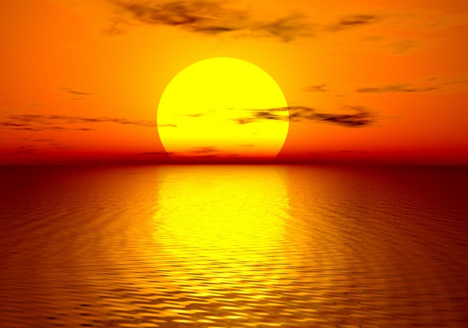 Scenic orange sunset. Fotó: whatsonyourwall.com