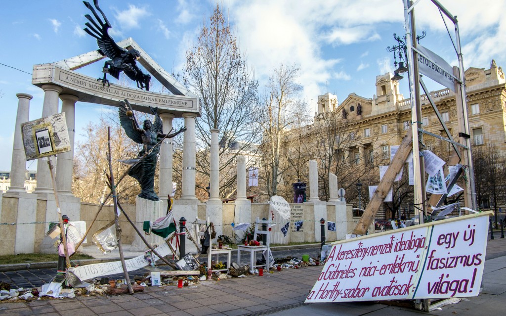 Szabadság tér 2015. február 8-án. Fotó: Molnár B. Balázs