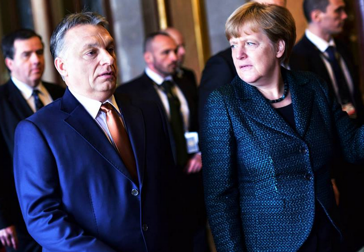 Orbán és Merkel