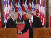 Stephen Harper Benjamin Netanyahu-val Ottawában. Fotó: Fred Chartrand/The Canadian Press.
