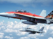 Kanadai CF-18-as vadászgép.