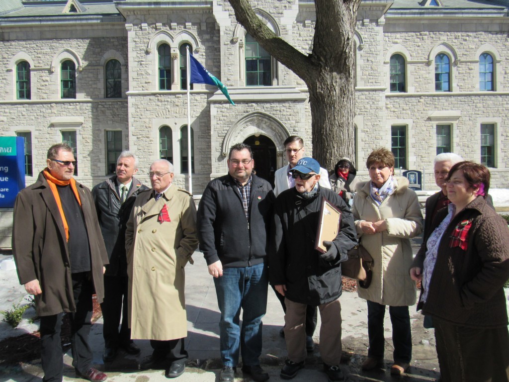Az Ottawai Magyar Fórum megemlékezése 2016. március 13-án. Fotó: C. Adam / KMH.