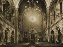 A pápai zsinagóga a Holokauszt előtti években.