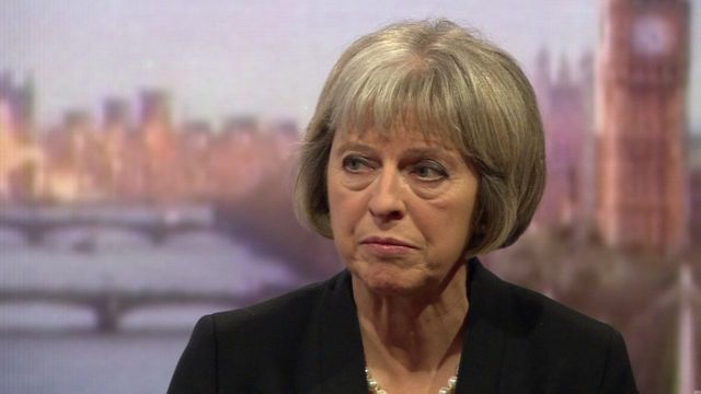 Theresa May. Fotó: BBC.