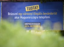 Népszavazási propaganda. Fotó: MTI.