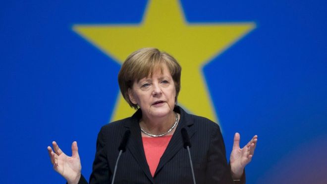 Angela Merkel. Fotó: BBC