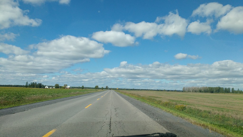 Igy fest a kelet-Ontario-i táj, kocsim szélvédőjén keresztül. Fotó: Christopher adam
