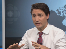 Justin Trudeau a Radio-Canada adásában.