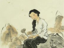 Chinese girl sitting alone / Catherine Jao