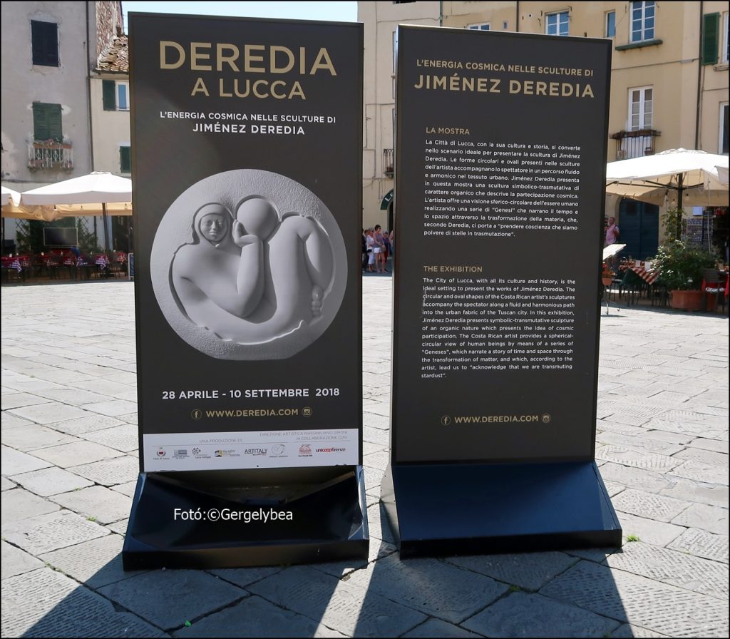Jorge Jiménez Deredia szobrász kiállítása Olaszországban, Lucca városában